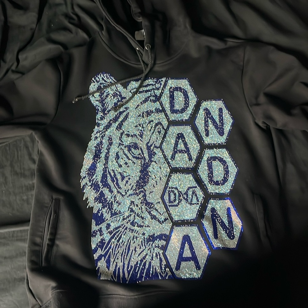 A hoodie it’s been sitting in my closet just getting ride of some old stuff